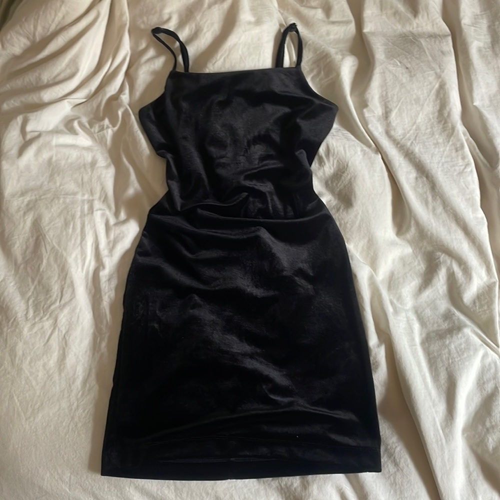 Velvet body-con dress